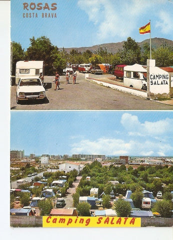 Postal 036671 : Rosas. Costa Brava. Camping Salata