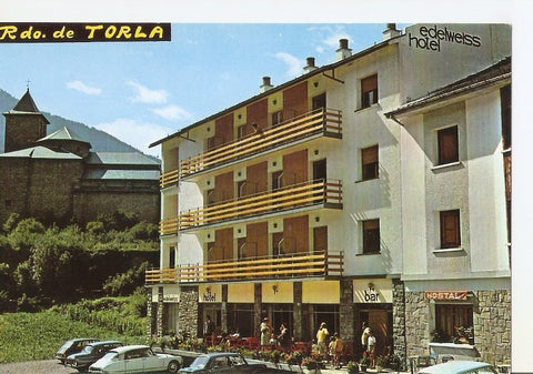 Postal 036674 : Alto Aragon (Huesca). Torla - Hotel Edelweis en la avenida Ordena