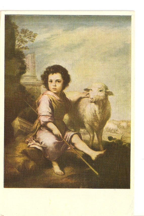 Postal 036701 : El Buen Pastor. Murillo. Museo del Prado