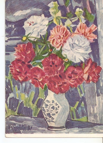 Postal 036709 : V. Spala: Pivonky (olej 1931)