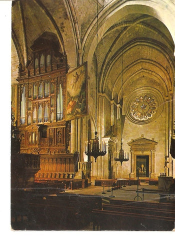 Postal 036716 : Costa Dorada - Tarragona. Catedral. Crucero y organo
