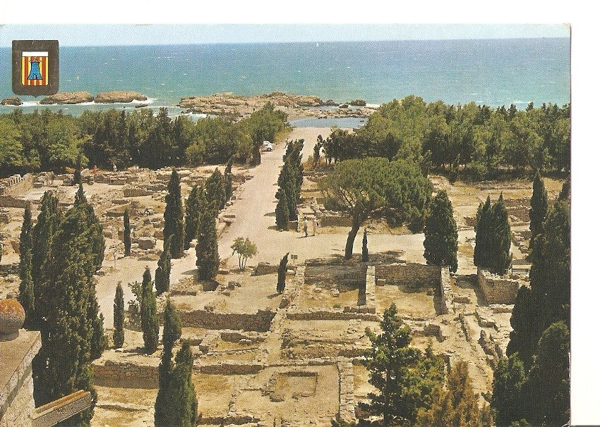 Postal 036723 : Ampurias (Gerona). Parte central de la ciudad griega con el Agora