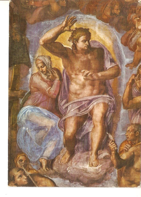 Postal 036761 : Citta del Vaticano. The Sistine Chapel - Christ as Judge