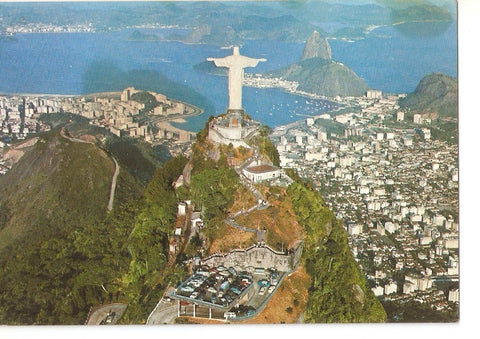 Postal 036784 : Brasil turistico. Rio de Janeiro. Aerial view of Guanabara Bay