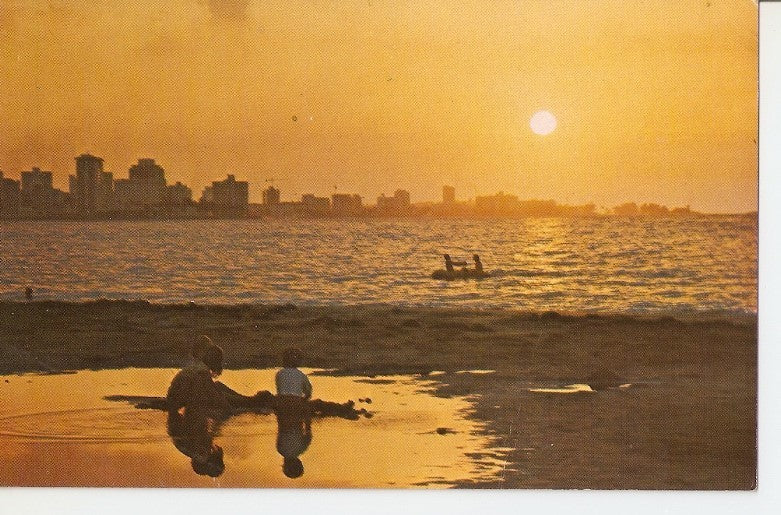 Postal 036844 : Condado Skyline at Sunset as seen from Punta Las Marias aerea. San Juan Puerto Rico