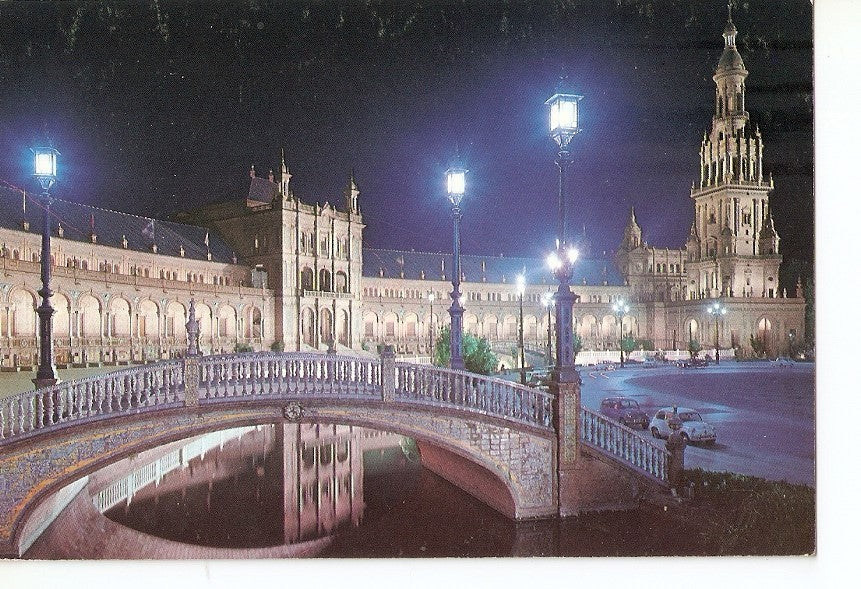 Postal 036850 : Sevilla. Plaza de España vista parcial