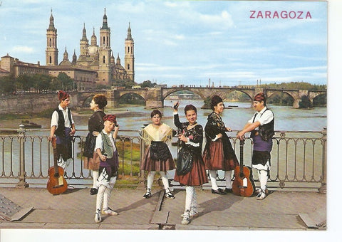 Postal 036863 : Zaragoza. Rio Ebro puete de Piedra y Basilica del Pilar