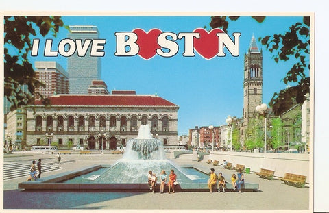 Postal 036867 : New Copley Square Plaza and Boston public Library Boston Massachusetts