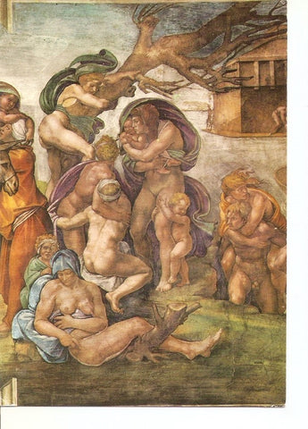Postal 036876 : Citta del Vaticano. The Sistine Chapel - The Flood (detail)
