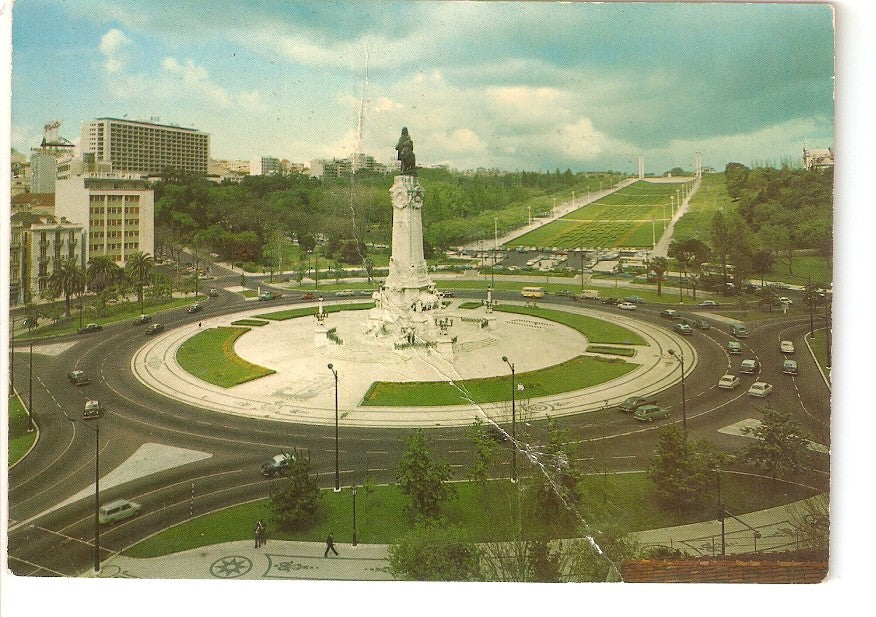 Postal 036887 : Lisboa - Portugal. Marquis of Pombal Square