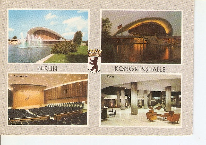 Postal 036899 : Berlin. Kongresshalle
