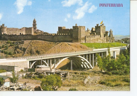 Postal 036916 : Ponferrada. Punte Garcia Ojeda y Castillo