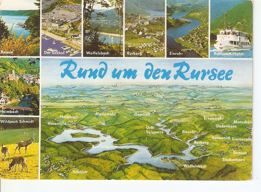Postal 036950 : Rund um den Rursee