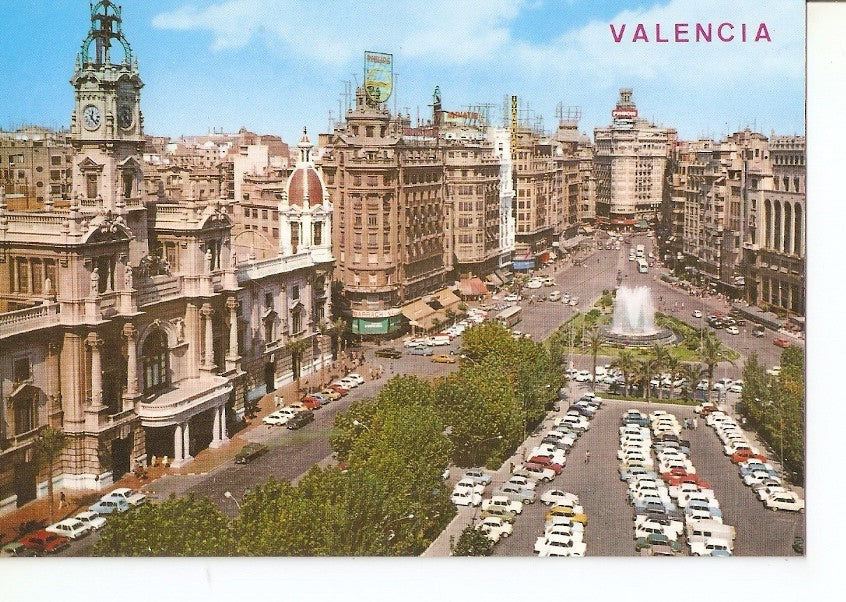 Postal 036964 : Valencia. The square of the Caudillo