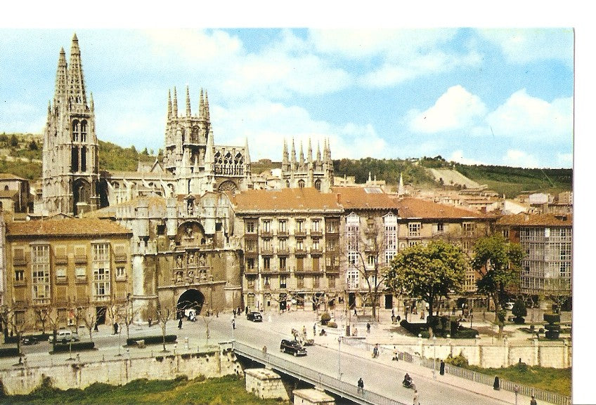Postal 036978 : Burgos. Puente y Arco de Santa Maria