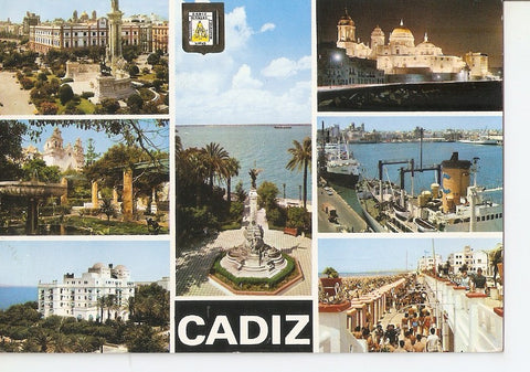 Postal 037045 : Cadiz. Varios aspectos de la ciudad