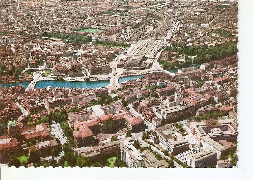 Postal 037074 : Zurich - Flugaufnahme