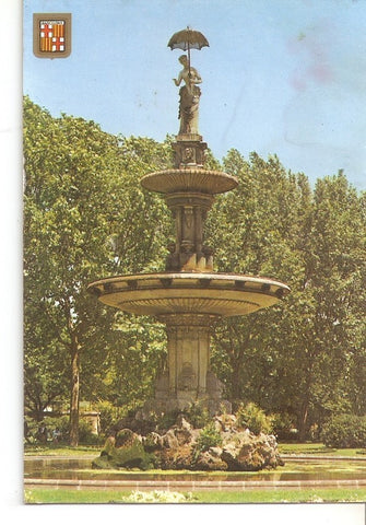 Postal 037081 : Barcelona. Parque de la Ciudadela. Dama del Paraiguas