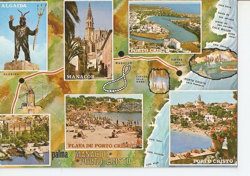 Postal 037159 : Mallorca (Baleares) España. Ruta Palma Manacor. Porto Cristo