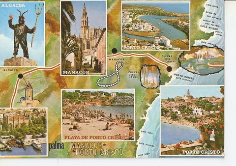 Postal 037159 : Mallorca (Baleares) España. Ruta Palma Manacor. Porto Cristo