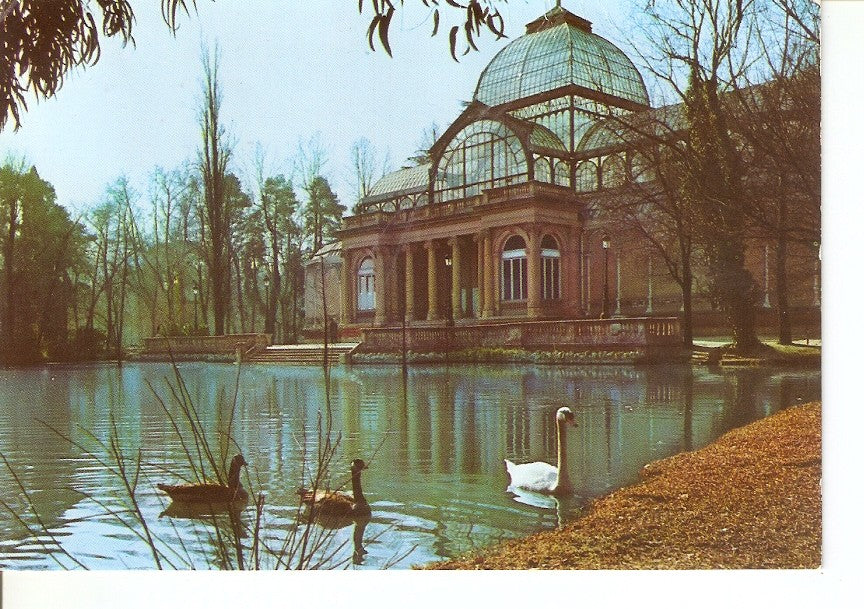 Postal 037163 : Madrid. Parque del Retiro Estanque y Palacio de Cristal