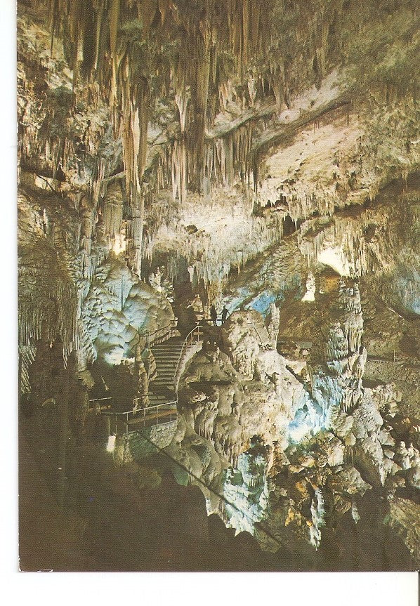 Postal 037177 : Cueva de Nerja (Malaga). Entrada a la Sala del Cataclismo