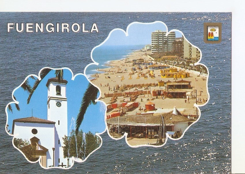 Postal 037203 : Fuengirola (Costa del Sol). Iglesia Parroquial. Playa