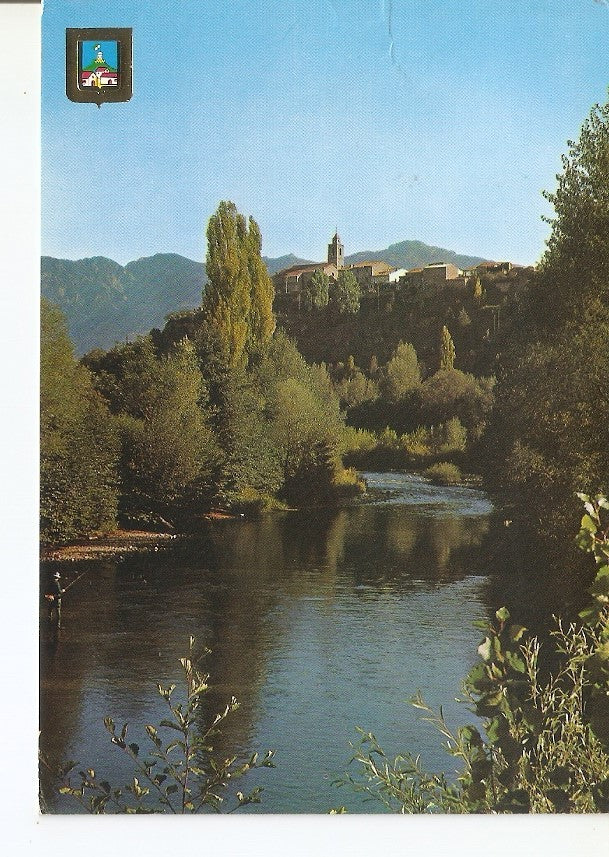 Postal 037214 : Bellver de Cerdanya. Vista parcial desde el Rio Segre
