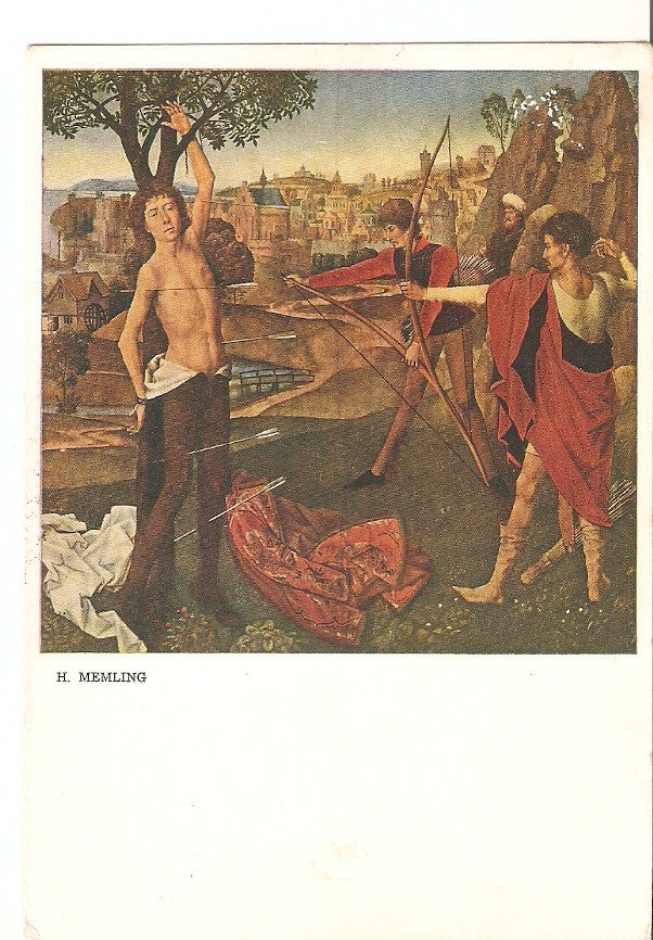 Postal 037268 : H. Memling. Sint Sebastiaan. Le Martyre de Saint-Sebastien (Brussel Koninklijke Muzea)