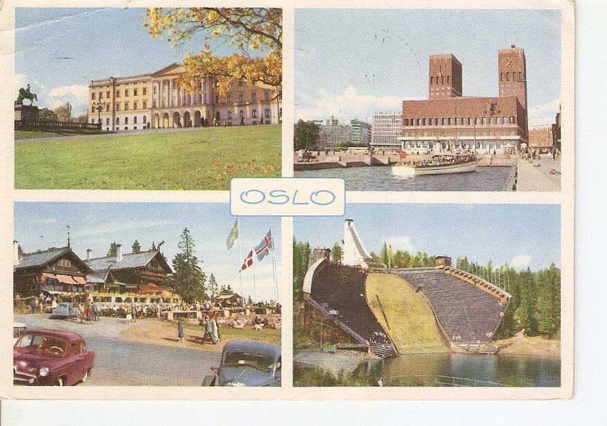 Postal 037273 : Oslo. The Royal Palace - The City Hall