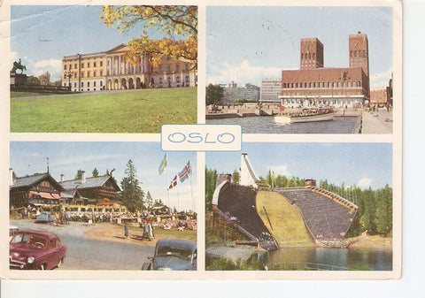 Postal 037273 : Oslo. The Royal Palace - The City Hall