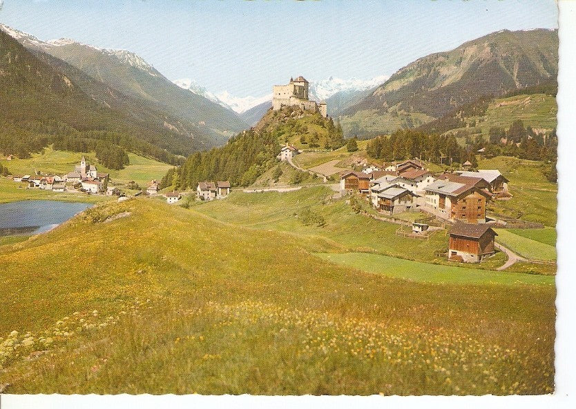 Postal 037282 : Unterengadin. SchloB Tarasp und Fontana