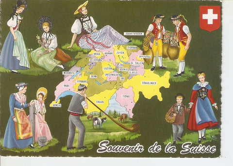 Postal 037285 : Souvenir de la Suisse