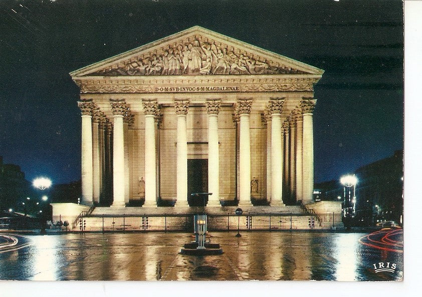 Postal 037287 : Paris. La Madeleine illuminee