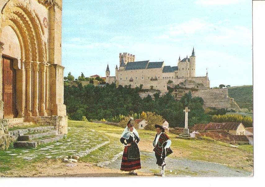Postal 037293 : Segovia. Portada romanica de Vera Cruz y Alcaldes