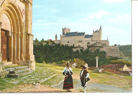Postal 037293 : Segovia. Portada romanica de Vera Cruz y Alcaldes