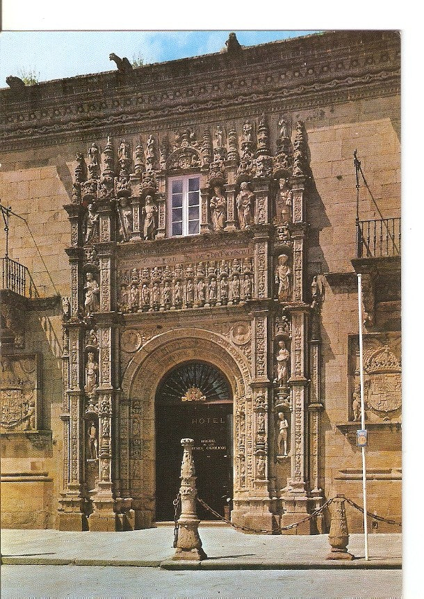 Postal 037306 : Santiago de Compostela. Hostal de los Reyes Catolicos. Portada (plateresco)