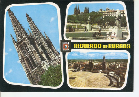 Postal 037316 : Burgos. Torres de la Catedral Fantasia