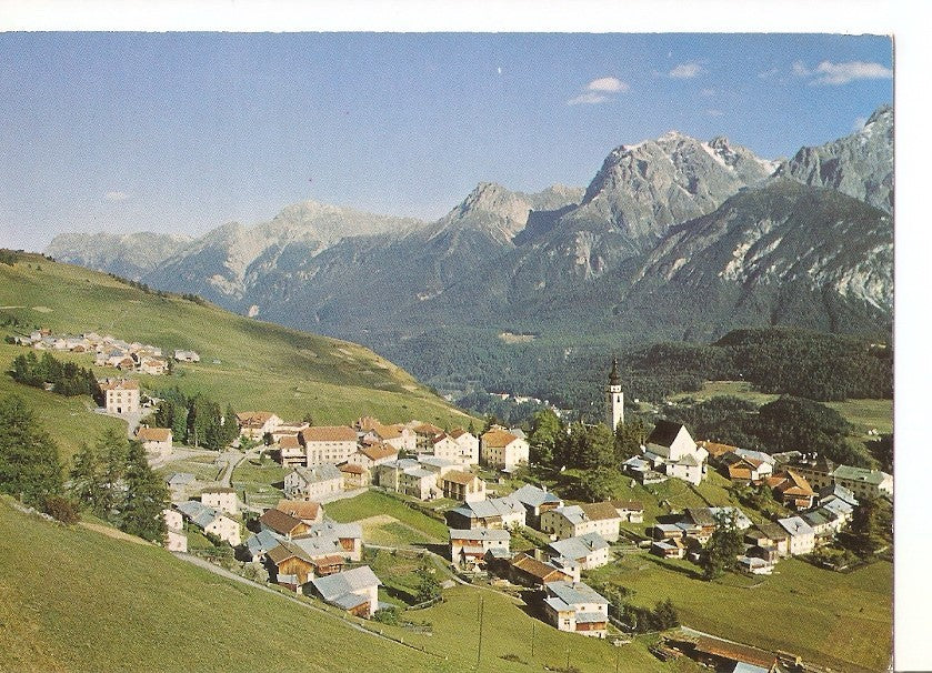 Postal 037335 : Fetan. Unterrengadin gegen Luschannagruppe