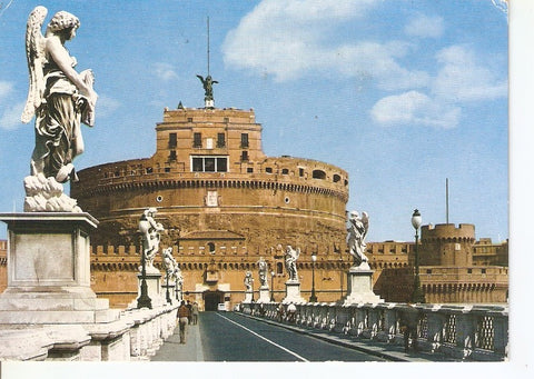 Postal 037349 : Roma. Sant Angelo Bridge and Castle