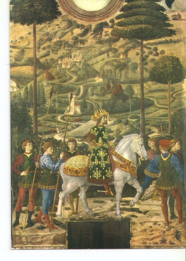 Postal 037360 : Firenze. Palazzo Medici Riccardi. Benozzo Gozzoli. Michele Paleologo in veste di Re Mago