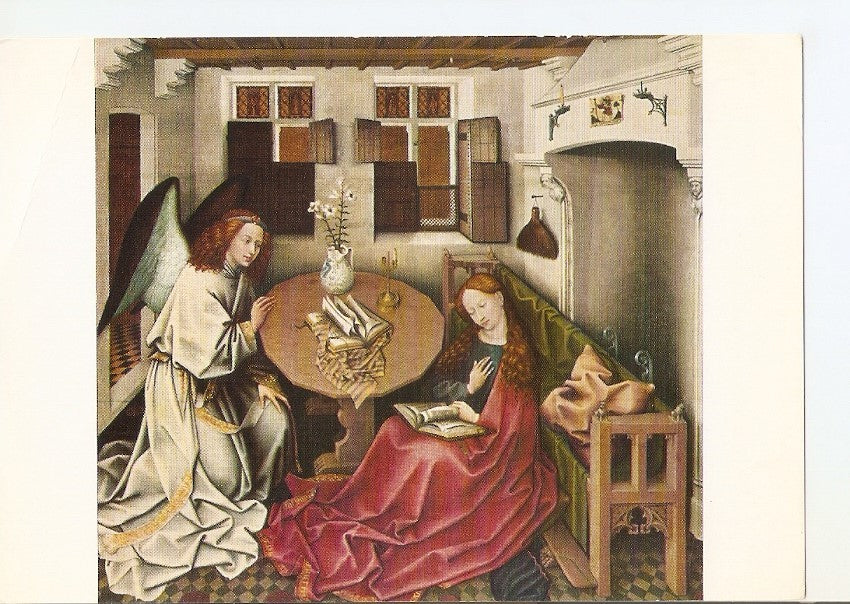 Postal 037378 : Maitre de Flemalle. LAnnonciation - De Boodschap. Bruxelles Musees royaux des Beaux-Arts