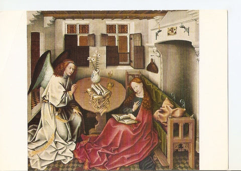 Postal 037378 : Maitre de Flemalle. LAnnonciation - De Boodschap. Bruxelles Musees royaux des Beaux-Arts