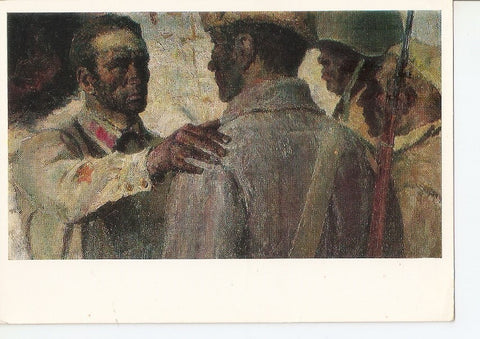 Postal 037382 : Pintura soldados