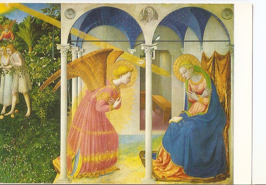 Postal 037390 : Museo del Prado. Madrid. Fra Angelico. La Anunciacion