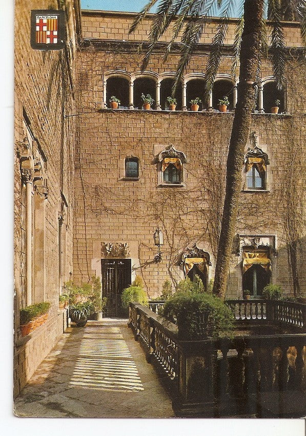 Postal 037409 : Barcelona. Barrio Gotico. Patio de la Casa del Arcediano