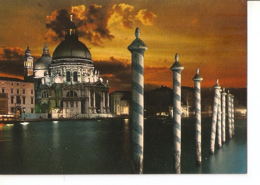 Postal 037436 : Venezia di notte - Basilica della Salute 