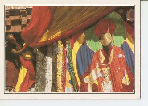 Postal 037448 : Ladakh. Festival at the Monastery of Hemis