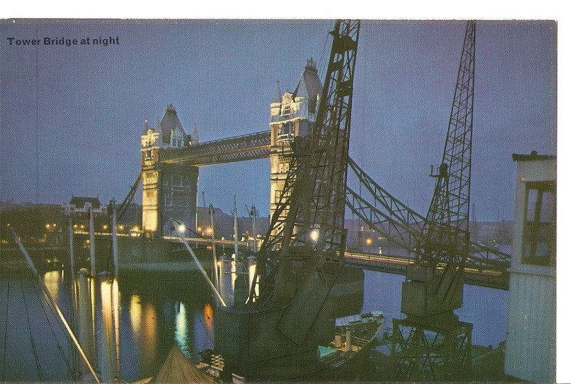 Postal 037471 : Tower Bridge at night