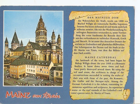 Postal 037486 : Mainz am Rhein Alemania